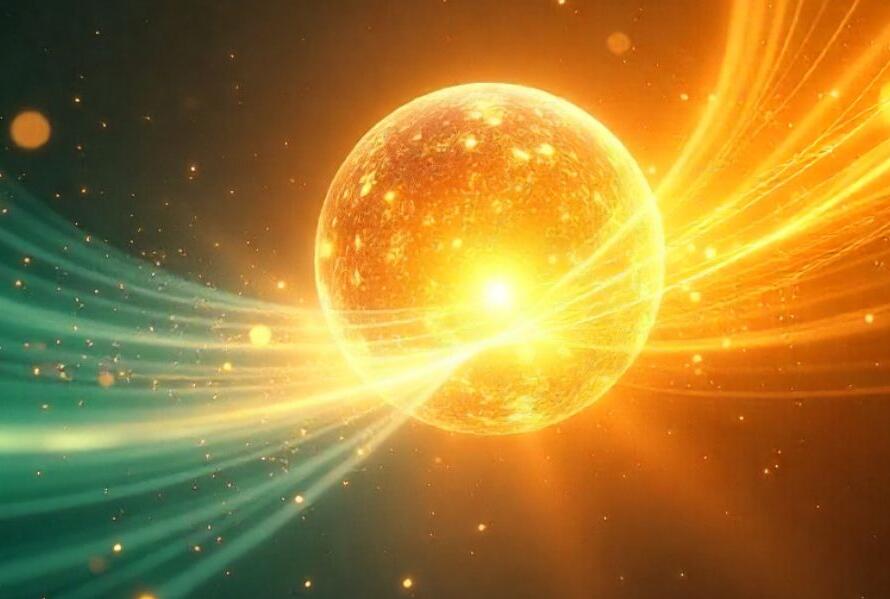 Golden light streams merging into one flow, symbolizing unified brand storytelling and strategic cohesion.