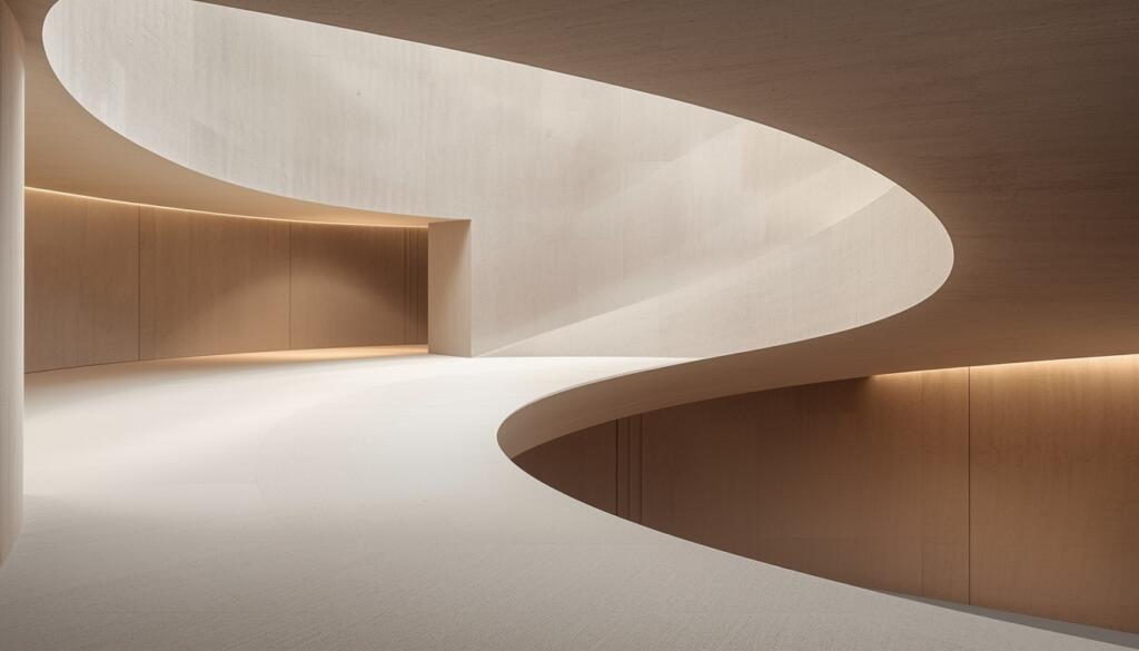 Flowing minimalist architecture representing aligned strategy, narrative cohesion, and long-term brand momentum.